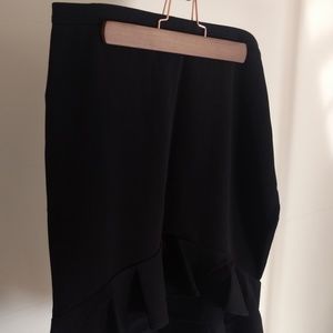 Forever 21 black high-low skirt [L]